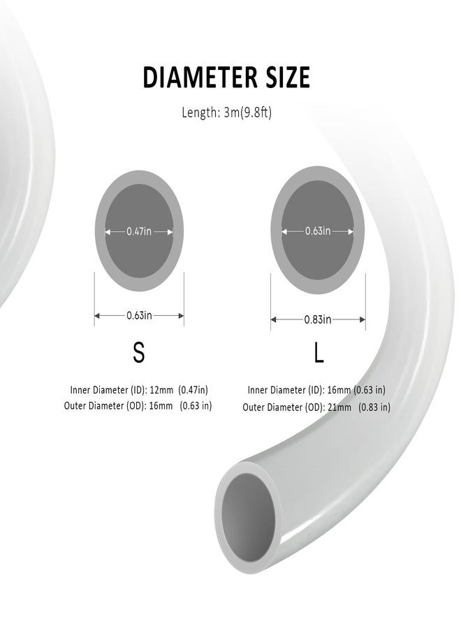 FZONE Aquarium Tubing 3M Class Grey for Aquatic Filter System Tubing 12/16mm - Image 2